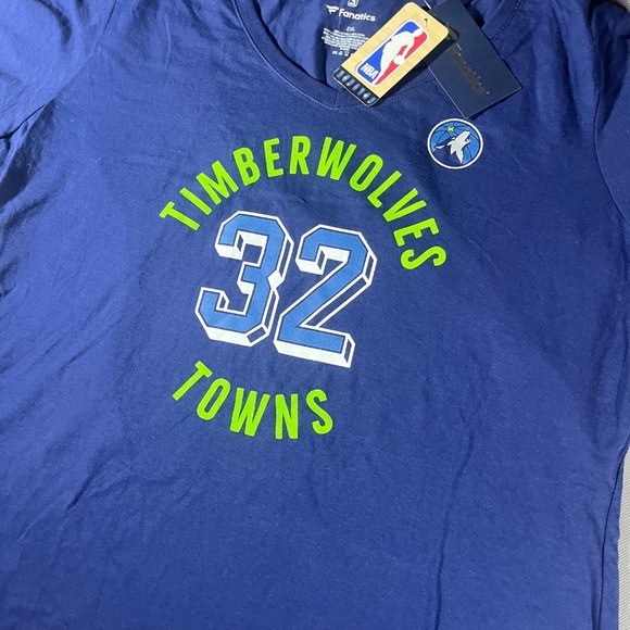 New Towns Minnesota Timberwolves Karl Anthony NBA Basketball #32 Woman’s 2X NWT - Picture 2 of 7